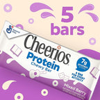 Cheerios Protein Chewy Bars, Snack Bars, Mixed Berry, 5 Ct, 6.35 oz