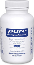 Pure Encapsulations Glucosamine Chondroitin with MSM - Supports Joint Health & Normal Cartilage Formation* - Maintains Enzyme Activity - Gluten-Free & Non-GMO - 120 Capsules