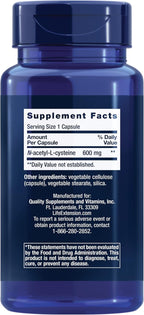 Life Extension Two-Per-Day Multivitamin, Vitamins B, C, D, zinc, 25 Vitamins, Minerals & extracts, 120 Capsules Bundle with N-Acetyl-L-Cysteine (NAC) 600 mg, 60 Capsules