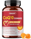 ZEBORA CoQ10 200mg Gummies, High Absorption Coenzyme Q10 Supplements with Omega-3, Heart & Energy Support, Powerful Antioxidant, Orange Flavor, 90 Gummies