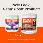 Bulletproof Dark Chocolate Energy Collagen Protein, 19.3 Ounces, Caffeine-Free Fuel with Vitamins and Antioxidants, Blend with Ginseng, Magnesium, Cordyceps Mushroom