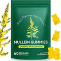Mullein Gummies for Lungs, Mullein Extract for Smokers - Support Lung & Respiratory Health, Soothes Throat Irritation, Boost Immune - Mullein Leaf Extract for Lungs, Breathe Easier (a)