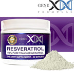 GENEX Trans Resveratrol 1000mg Powder Serving 99% Pure Micronized Pharmaceutical Grade | 30 Servings/30Grams | 1 Gram Per Day 30-Day Supply Made in a GMP & NSF Certified Facility