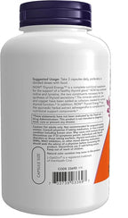NOW Foods Supplements, Thyroid Energy™, Iodine and Tyrosine Plus Selenium, Zinc and Copper, 180 Veg Capsules (Pack of 2)