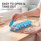 Extra Large Weekly Pill Organizer - Waterproof 7-Day Pill Box, Portable Vitamin & Supplement Case, Easy to Open Design, Ideal for Travel a nd Daily Medication Management (Blue)