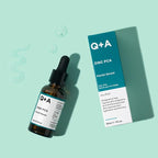 Q+A Zinc PCA Facial Serum (30ml), 99% Natural, Pore-Refining & Firming Serum with Zinc PCA and Reishi & Shiitake Mushrooms, Reduces Redness & Blemishes, Fragrance Free, Vegan & Cruelty Free Skincare