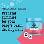 Best Nest Wellness Mama Bird Prenatal Multi Plus - Iron Free Prenatal Care Supplement Supports Brain & Digestive Health - Vegan Multivitamin with Methylfolate - Strawberry, 60 Gummies (30 Servings)