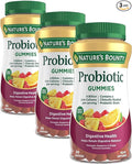 Nature's Bounty Probiotic Gummies, Immune Health & Digestive Balance, Pineapple, Raspberry and Orange Flavor Gummies, 60 Ct (Pack of 3)