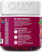 OLLY Women's Multivitamin Gummy, Vitamins A, D, C, E, Biotin, Folic Acid, Adult Chewable Vitamin, Berry Flavor, 45 Day Supply - 90 Count