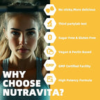 Nutravita EAA Gummies 120 Gummies (Orange), Essential Amino Acids - All 9 Essential Aminos (EAA) and All Branched-Chain Aminos (BCAAs), Non-GMO, Gluten Free, Vegetarian Friendly