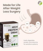 BariSlim Bariatric High Protein Drink Mix - Promotes Muscle Recovery & Healthy Lifestyle - Low Sugar & Low Carb - Ideal for Bariatric Patients & Post-Weight Loss Surgery Support | Cappucinno (9 oz)