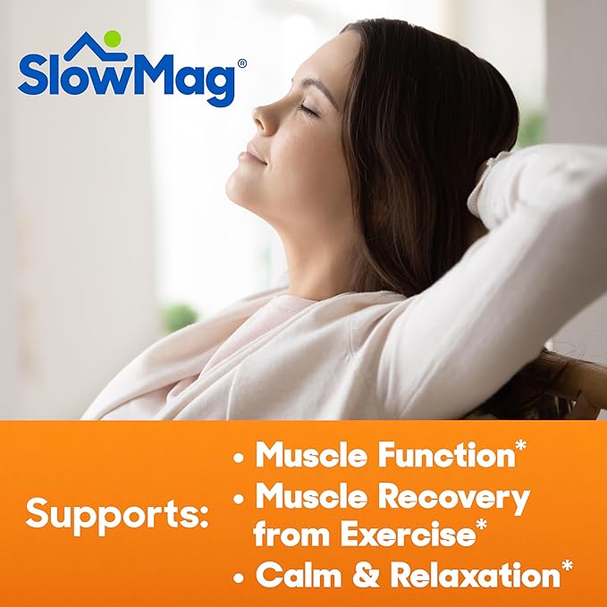 SlowMag Magnesium Citrate Gummies, 60 Count, Supports Muscle Health, Natural Berry Flavor, Recovery & Relaxation Pack of 2