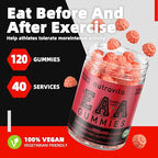 Nutravita EAA Gummies 120 Gummies (Strawberry), 9000 mg Essential Amino Acids - All 9 Essential Aminos (EAA) and All Branched-Chain Aminos (BCAAs), Non-GMO, Gluten Free, Vegetarian Friendly