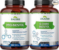 Zazzee 40:1 Ratio Myo and D-Chiro Inositol Supplement for Women | Myo Inositol Capsules Plus D-Chiro for Cycle Regulation Ovarian Support & Overall Hormone Balance for Women - Vegan & ISO Lab Tested