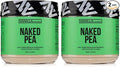 NAKED Vanilla Pea Protein Isolate from North American Farms, Only 3 Ingredients, Vanilla Vegan Protein, Gluten-Free, Soy Free, GMO Free - 1LB (Pack of 2)