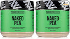 NAKED Vanilla Pea Protein Isolate from North American Farms, Only 3 Ingredients, Vanilla Vegan Protein, Gluten-Free, Soy Free, GMO Free - 1LB (Pack of 2)