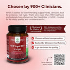 Natures Craft Red Yeast Rice with CoQ10 Supplement - Advanced Healthy Heart & Healthy Cholesterol Levels Formula for Men & Women - Red Yeast Rice Capsules with 1200 mg per Serving and CoQ10-120 Count