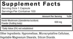 Force Factor Reishi Mushroom Supplement, Stress Relief Supplement and Sleep Support Supplement Made with Reishi Mushroom Extract, Vegan, No Gelatin, Non-GMO, 100 Vegetable Capsules