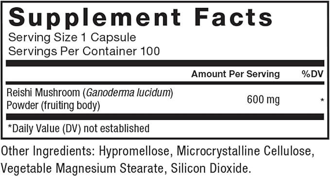 Force Factor Reishi Mushroom Supplement, Stress Relief Supplement and Sleep Support Supplement Made with Reishi Mushroom Extract, Vegan, No Gelatin, Non-GMO, 100 Vegetable Capsules