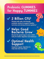 Renew Life Kids Probiotic Gummies, Daily Supplement Supports Overall Health and Optimal Digestion, Dairy and Soy Free, 2 Billion CFU, 60 Count