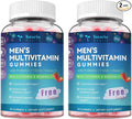 Totaria 2 Packs Sugar Free Multivitamin for Men with Omega 3, Probiotics, Mens Multivitamins Gummies w/Methylated B Complex, BCAA, Lycopene, Zinc, for Daily Energy, Immune, Heart, Iron Free