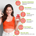 Apple Cider Vinegar Gummies, GLP-1 Support Keto ACV Gummies Max Strength 2000mg Apple Cider Vinegar with Mother, Probiotics & Vitamin B12, for Digestion, Metabolism, Cleanse & Detox Diet (2 Packs)