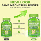 Magnesium Glycinate Gummies 600mg for Women and Men, High Absorption Magnesium Glycinate with Vitamin D, B6, and CoQ10 for Calm Support & Sleep, Sugar Free, Vegan, 60 Days Supply