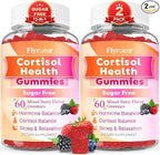 Cortisol Supplements for Women & Men, 13 in 1 Cortisol Detox, Cortisol Manager Reducer with Ashwagandha, Magnesium, L-Theanine, Cortisol Balance Gummies-Hormone Balance, Focus, Calm, zzZ, 120 Cts
