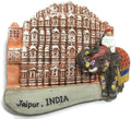 WitnyStore Tiny 2½" Hawa Mahal Palace in Jaipur India Magnet - Miniature Hand Made Resin 3D Asia Landmark Tourist Attractions Decorative Refrigerator Fridge Magnets Décor Collectible Souvenirs Gifts