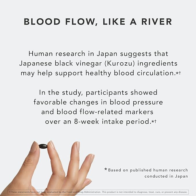 Japanese Longevity Supplement | Black Vinegar (Kurozu) & Okinawa Fermented Rice Extract (Moromisu) | Supports Energy, Healthy Aging & Overnight Recovery | 10 Servings (60 Softgels) | Trial Size