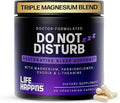 Doctor Formulated Triple Magnesium for Sleep, Calm & Relaxation with Chelated Magnesium Glycinate, L-Theanine, Passionflower & Evodia – Non-Habit, No Melatonin Magnesium Sleep Aid Support Supplement