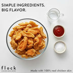 Flock Keto Chicken Skin Chips | Terry Black's BBQ Flavor | Low Carb, High Protein, Gluten-Free Chicken Crisps, Keto Snack, Low Carb Chips, Protein Crackers, Diet Snacks, 8-Pack (1oz)