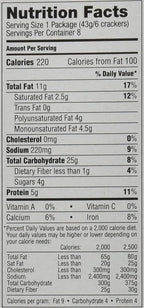 Lance Cracker Sandwiches On-The-Go Packs - Toast Chee with Peanut Butter - 1.5 oz - 8 Count