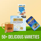 Twinings Superblends Sleep+ Herbal Tea with 1mg Melatonin Camomile, Cinnamon & Vanilla, Naturally Caffeine-Free, Enjoy Hot or Iced,16 Tea Bags (Pack of 2)