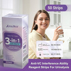 UTI Test Strips - 3-in-1 Advanced Urinary Tract Infection Home for Women Men Kids Detection with Accurate Leukocytes, Nitrite, and PH Readings, Simple at-Home Urine Test Strips, 50ct