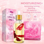 Yoni Soap Bars & 2PCS Natural Yoni Oil Set, Natural Yoni Oil Vaginal Wash for Women Feminine Wash Vaginial Deodorants pH Balance, Eliminates Odor, Feminine Oil 30ml/1 fl oz, Vaginal Care Soap 3.53 oz
