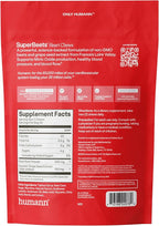 Humann SuperBeets Heart Chews, Beet Root Powder Support Energy Supplement, Nitric Oxide and Blood Pressure Support, Grape Seed Extract & Non-GMO, Heart Health, Pomegranate Berry Flavor, 180 Count