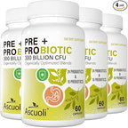 Probiotics for Women & Men - 300 Billion CFU, 24 Strains + 15 Organic Herbs Prebiotics Blend, Daily Probiotic for Digestive Health, Immune, Gut, Bloating - 240 Vegetarian Capsule (240-Days Supply)