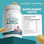 Liver Support Supplement 1,960mg – Milk Thistle, NAC, Artichoke, Turmeric & Alpha Lipoic Acid – Liver Detox & Cleanse Formula – Energy & Liver Function Support – 120 Capsules