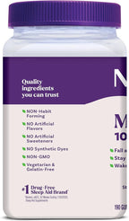 Natrol Melatonin Gummies, Sleep Support, 190 Strawberry-Flavored Adult Melatonin Gummies, 10 mg Sleep Aids for Adults