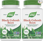 Nature's Way Black Cohosh Root, Traditional Women's Health Remedy*, 540 mg, 100 Vegan Capsules (Pack of 2)