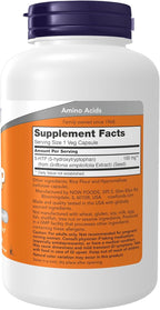 NOW Foods Supplements, 5-HTP (5-hydroxytryptophan) 100 mg, Neurotransmitter Support*, 240 Veg Capsules