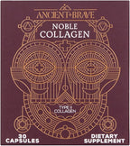 Ancient + Brave Noble Collagen Capsules 30 Servings, Type 2 Collagen for Women, with Vitamin C, Manganese, Boswellia Serrata and Targeted Nutrients, for Mobility Support and Daily Wellness