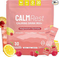 Calm Magnesium Powder, Cortisol Supplement for Women, Supports Sleep, Stress Relief & Relaxation with Ashwagandha, Saffron, L Theanine, Vitamin D3, No Sugar, 30Ct, Raspberry Lemonade