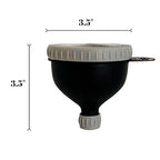 Three Drops of Life Fill N Go Large Protein Funnels, BPA Free, Easy Screw Off Lid, Good for Travel, Workouts and Busy Lifestyles (2, 230ML)