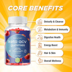 BionerLab Keto ACV Advanced Weight Loss Gummies - Apple Cider Vinegar Gummy for Belly Fat Burn - Support Metabolism Digestion Boost - Sugar Free with B12 B6 to Lose Weight & Ketogenic Diet Management