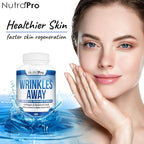 NutraPro Anti Wrinkle and Ageless Skin Vitamins - Dermal Repair Complex for Skin Repair with Collagen & Resveratrol & Alpha - Lipoic Acid & Hyaluronic Acid Supplement to Renew Skin