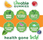 Lifeable Sugar Free Multivitamin Gummies | with Iron Vitamin A, C, D, E, Niacin, B6, Folate, B12, Biotin, Pantothenic Acid, Zinc | Great Tasting Adult Multivitamin Gummy | 90 Gummies