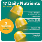 SmartyPants Prenatal Vitamins for Women, Multivitamin Gummies: Pre and Postnatal Vitamins, Biotin, Methylfolate, Vitamin D3, C, Vitamin B12, B6, A, K & Zinc, Inositol, 60 Count (30 Day Supply)