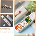 Portable Storage Box Compact Travel Container for Capsules Medicine and Lightweight Organizer for Daily Use Selection